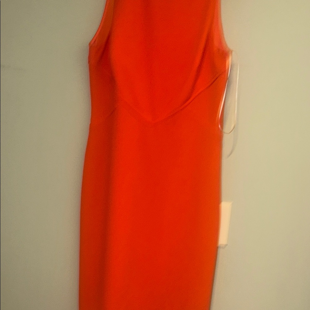 Trina Turk Vibrant Orange Midi Dress